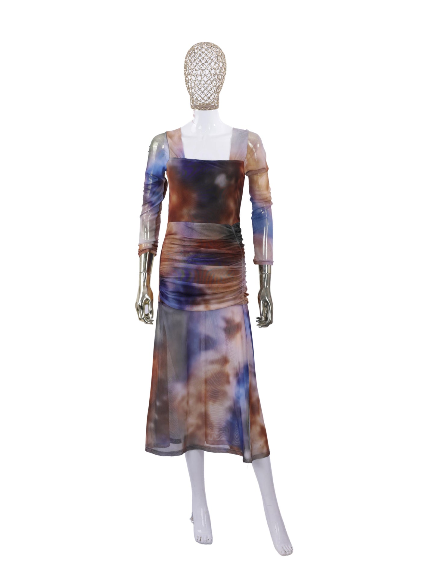 Multicolor Long Dress For Womens