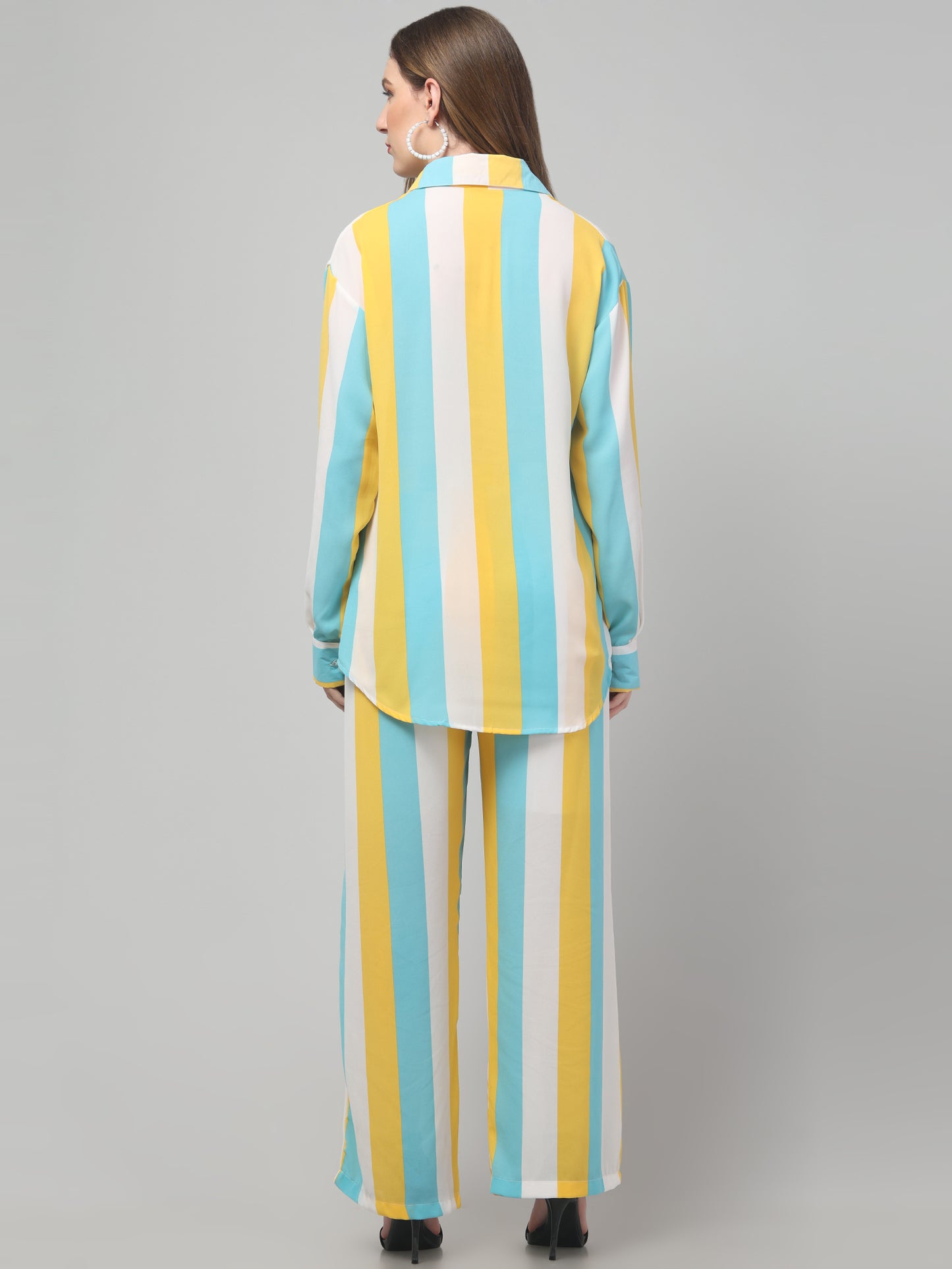 Striped Aqa Co ord Set
