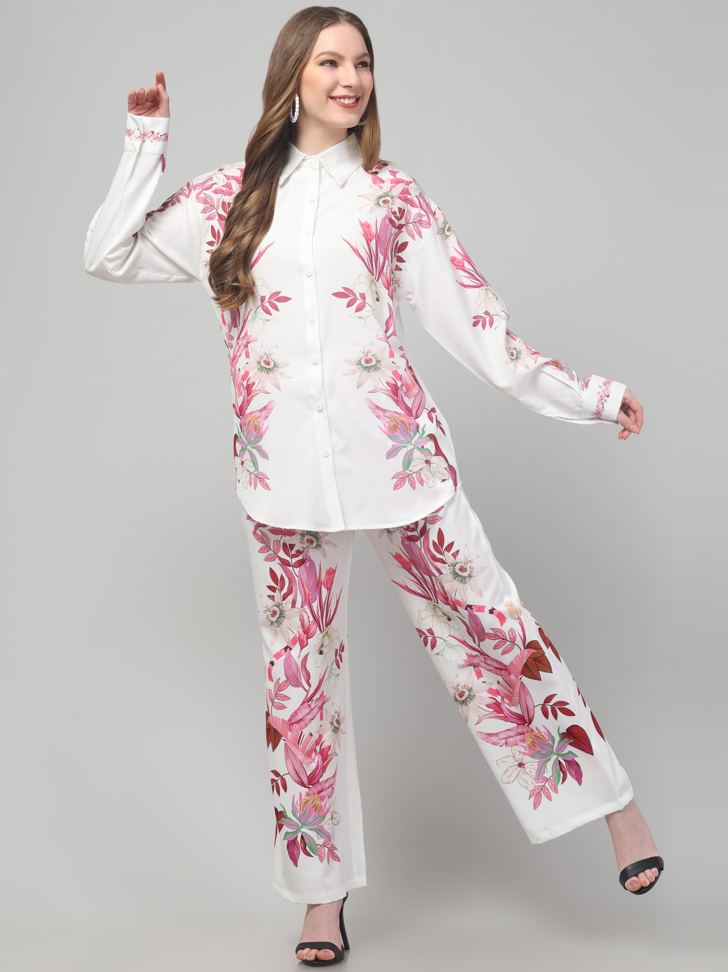 Blossom Leaf Print Co ord Set