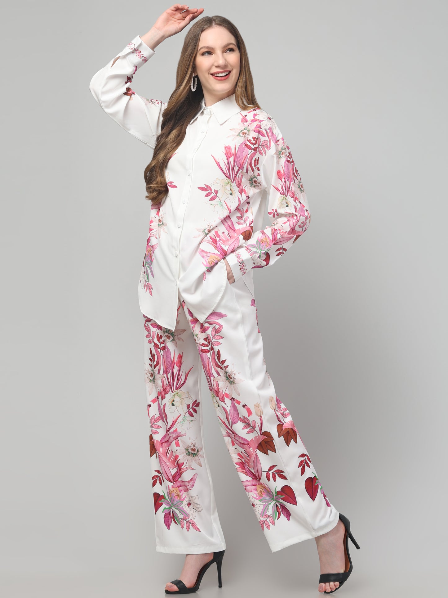 Blossom Leaf Print Co ord Set