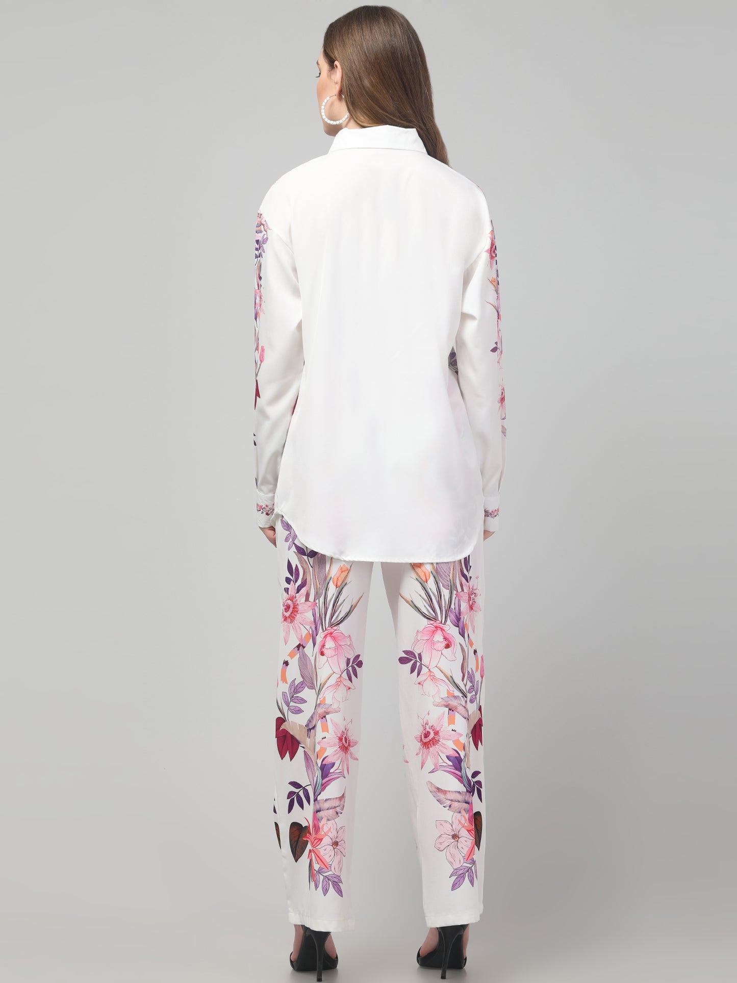 Blossom White Printed Co ord Set