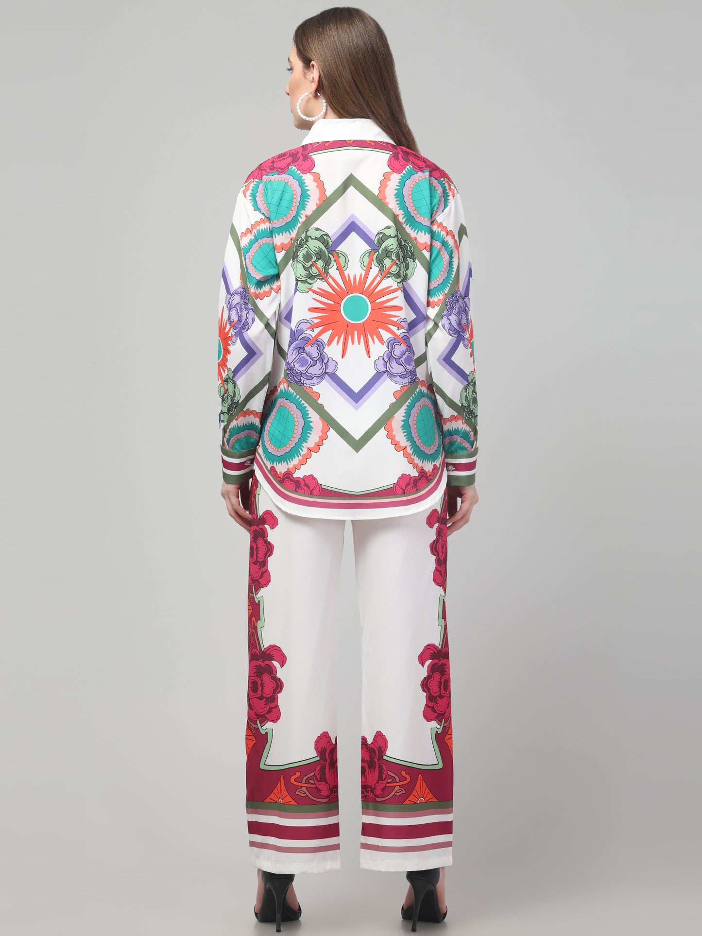 Pop Printed Multicolor Co ord Set