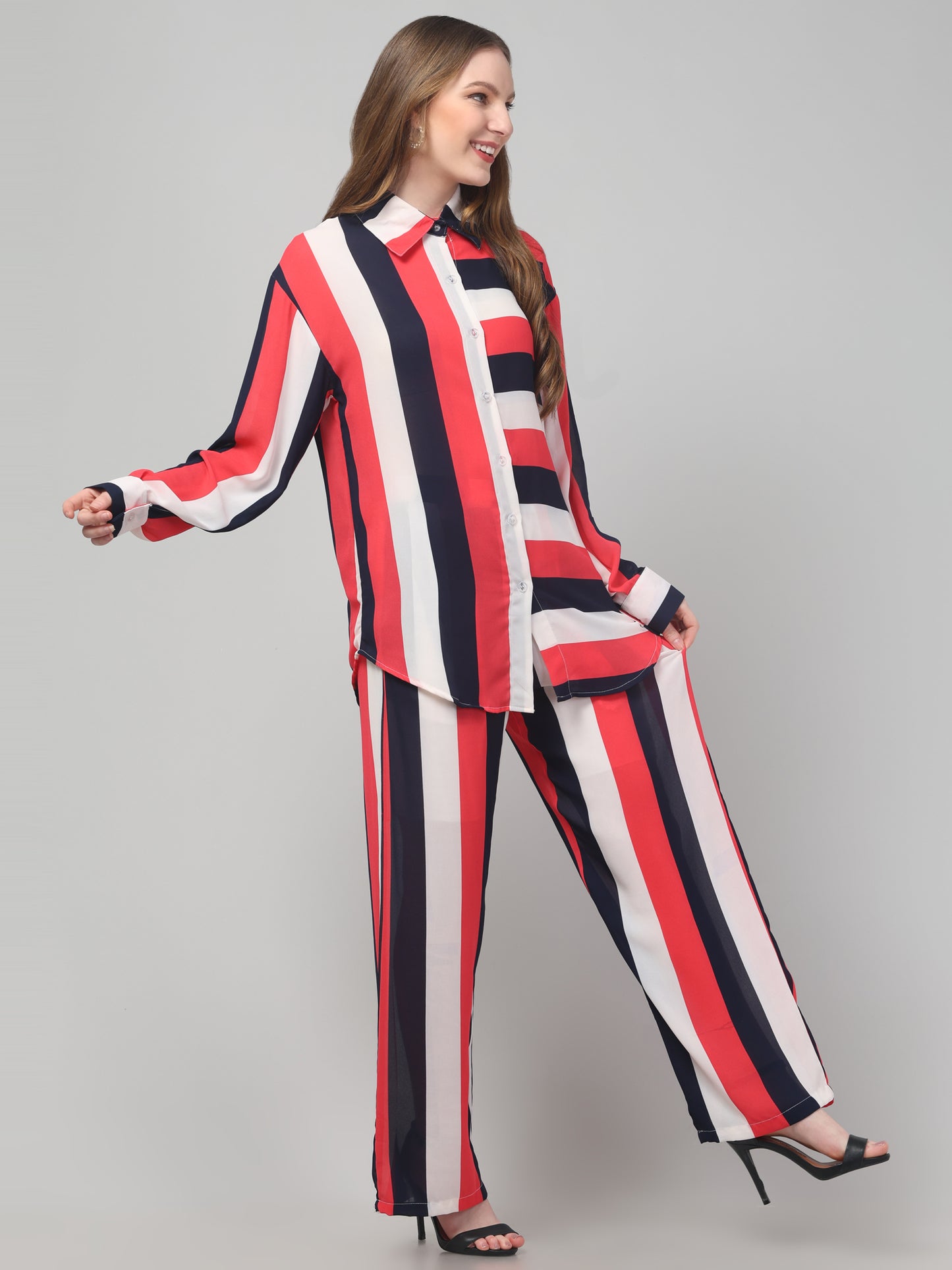 Striped Pink Co ord Set