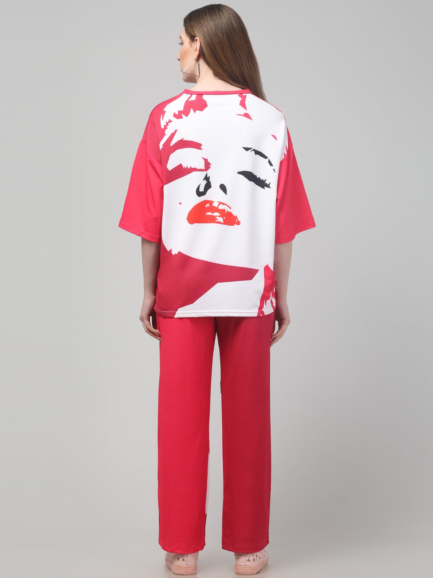 Red All Over Print Co ord Set