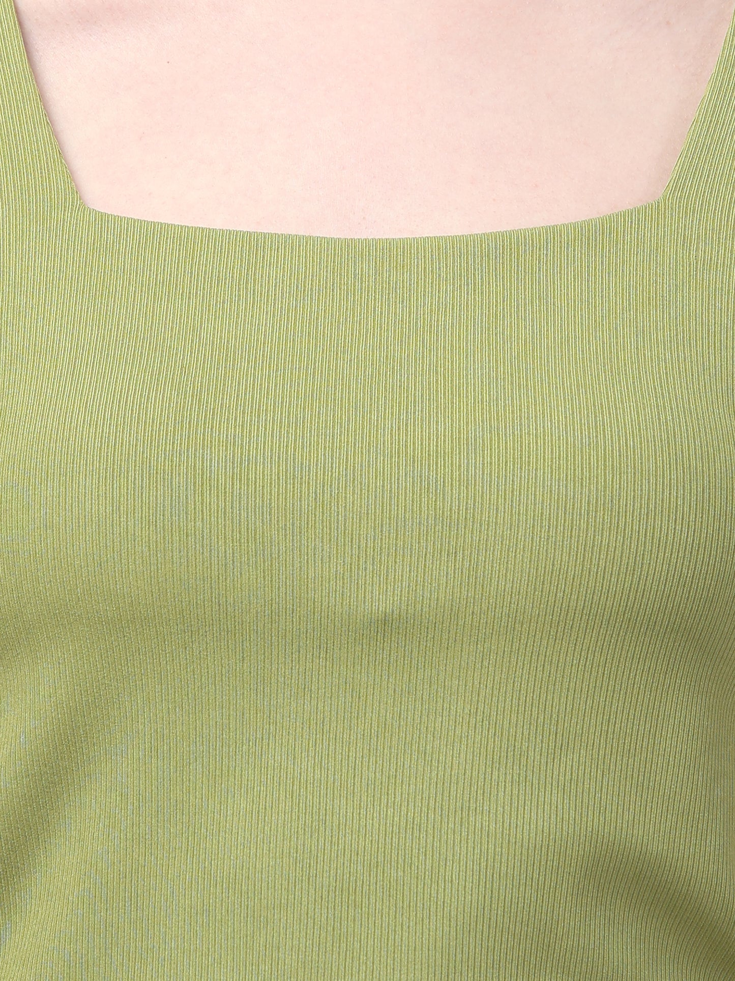 Green Half Sleeve Top For Womens