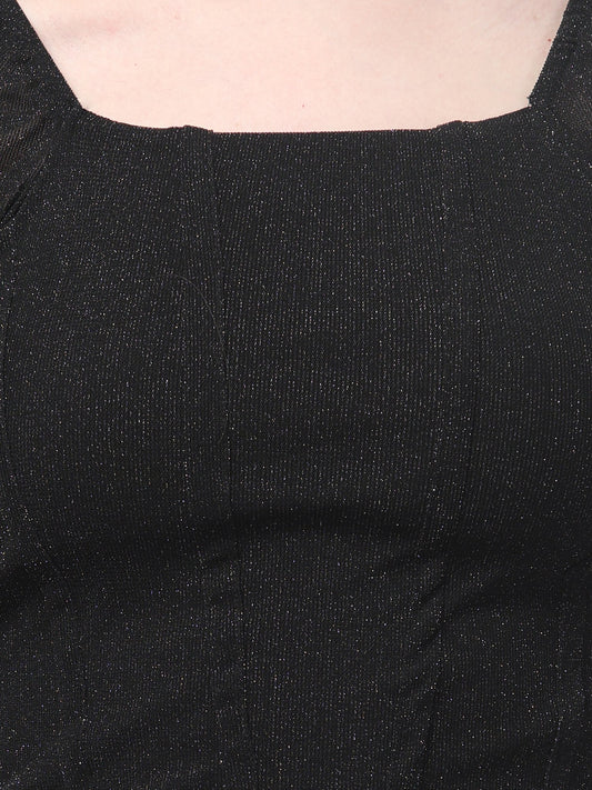 Black Party Wear Top For Womens