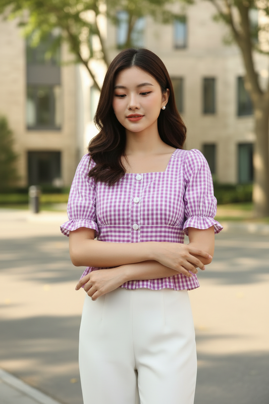 Clobulk Checked Top (Set of 25 PC - 5 Colour)- ₹238/ per pc