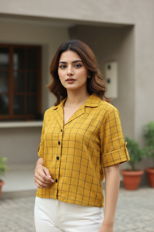 Clobulk Checked Shirt (Set of 20 PC - 4 Colour)- ₹231/ per pc