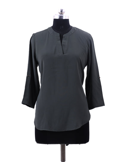 Olive Cute Tunic Top For Womens