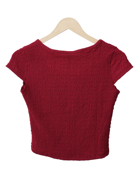 Maroon Summer Top For Womens