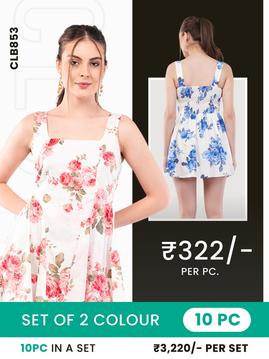 Clobulk Women Dress (Set of 10PC - 2 Colour)- ₹322/ per pc
