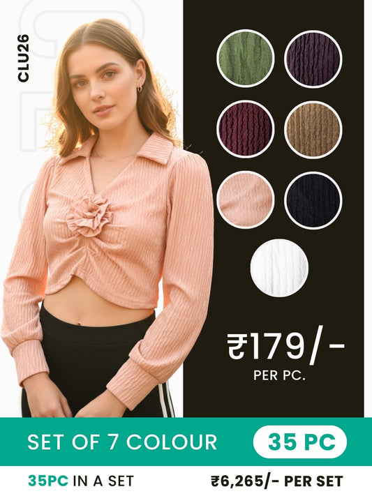 Clobulk Women Top (Set of 35 Pc- 7 Colour)- ₹179/ per pc