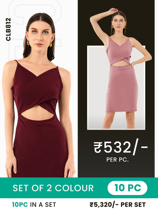 Clobulk Women Dress (Set of 10PC - 2 Colour)- ₹532/ per pc