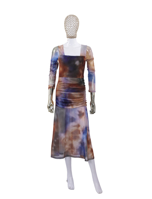 Multicolor Long Dress For Womens