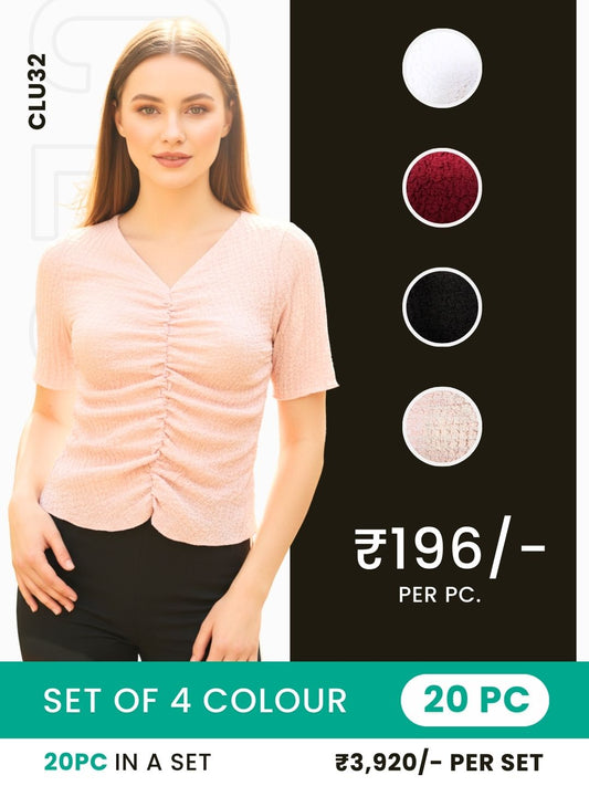 Clobulk Women Top (Set of 20 Pc- 4 Colour)- ₹196/ per pc