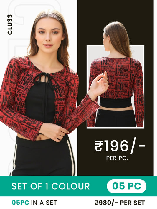 Clobulk Women Top (Set of 5 Pc- 1 Colour)- ₹196/ per pc