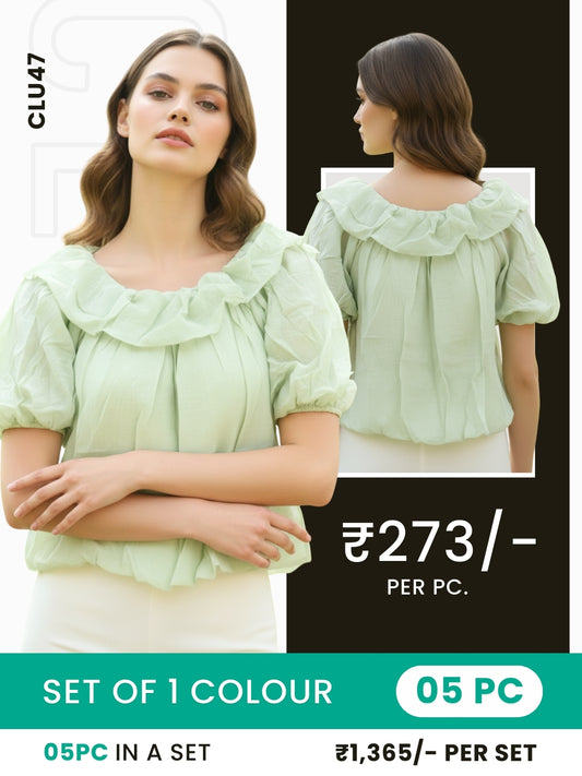 Clobulk Women Top (Set of 5 Pc- 1 Colour)- ₹273/ per pc