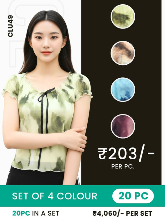 Clobulk Women Top (Set of 20 Pc- 4 Colour)- ₹203/ per pc