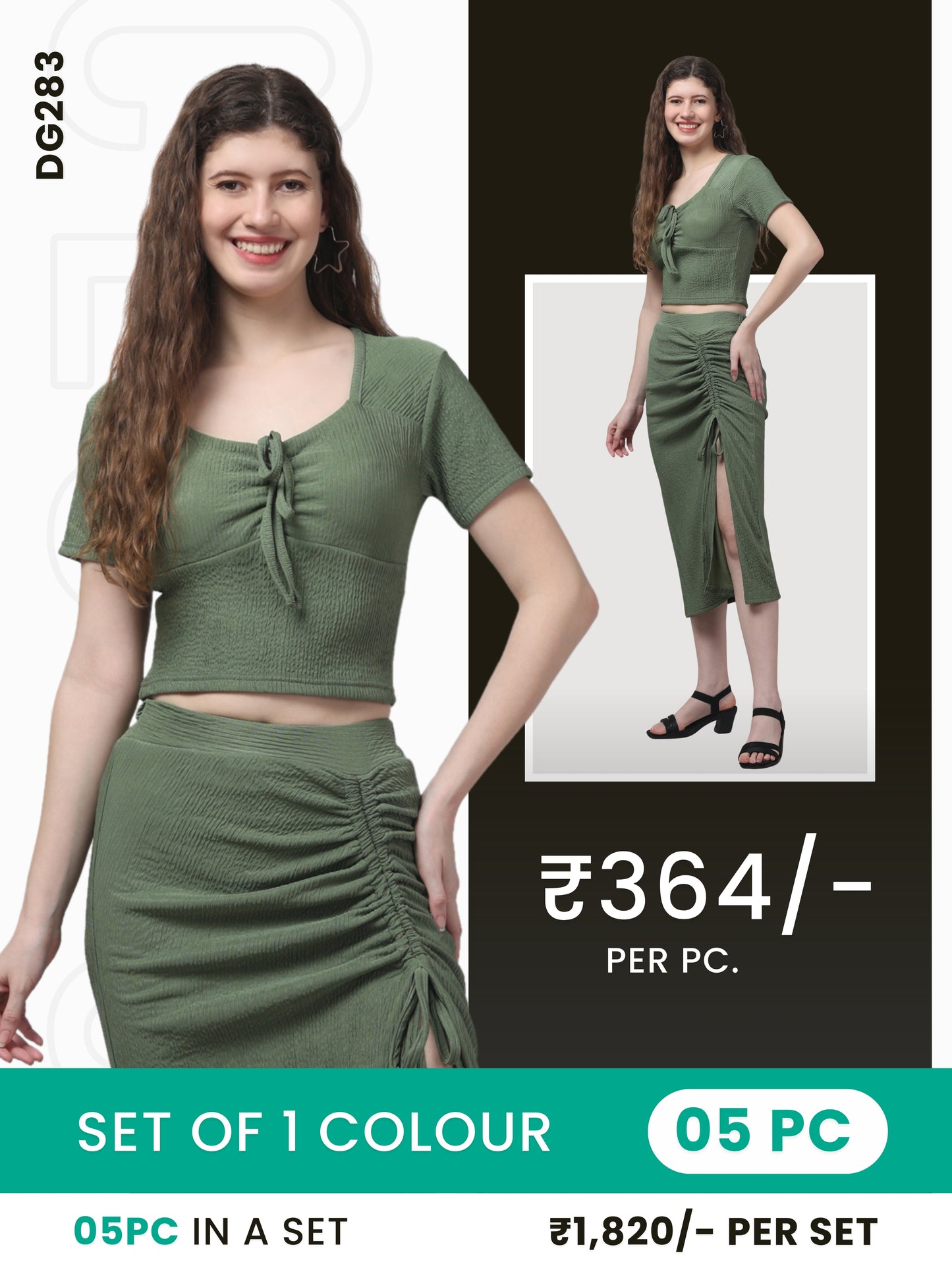 Clobulk Women Co-ord Set (Set of 5 Pc)- ₹364/ per pc