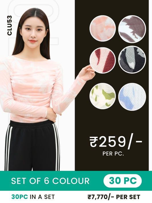 Clobulk Women Top (Set of 30 Pc- 6 Colour)- ₹259/ per pc