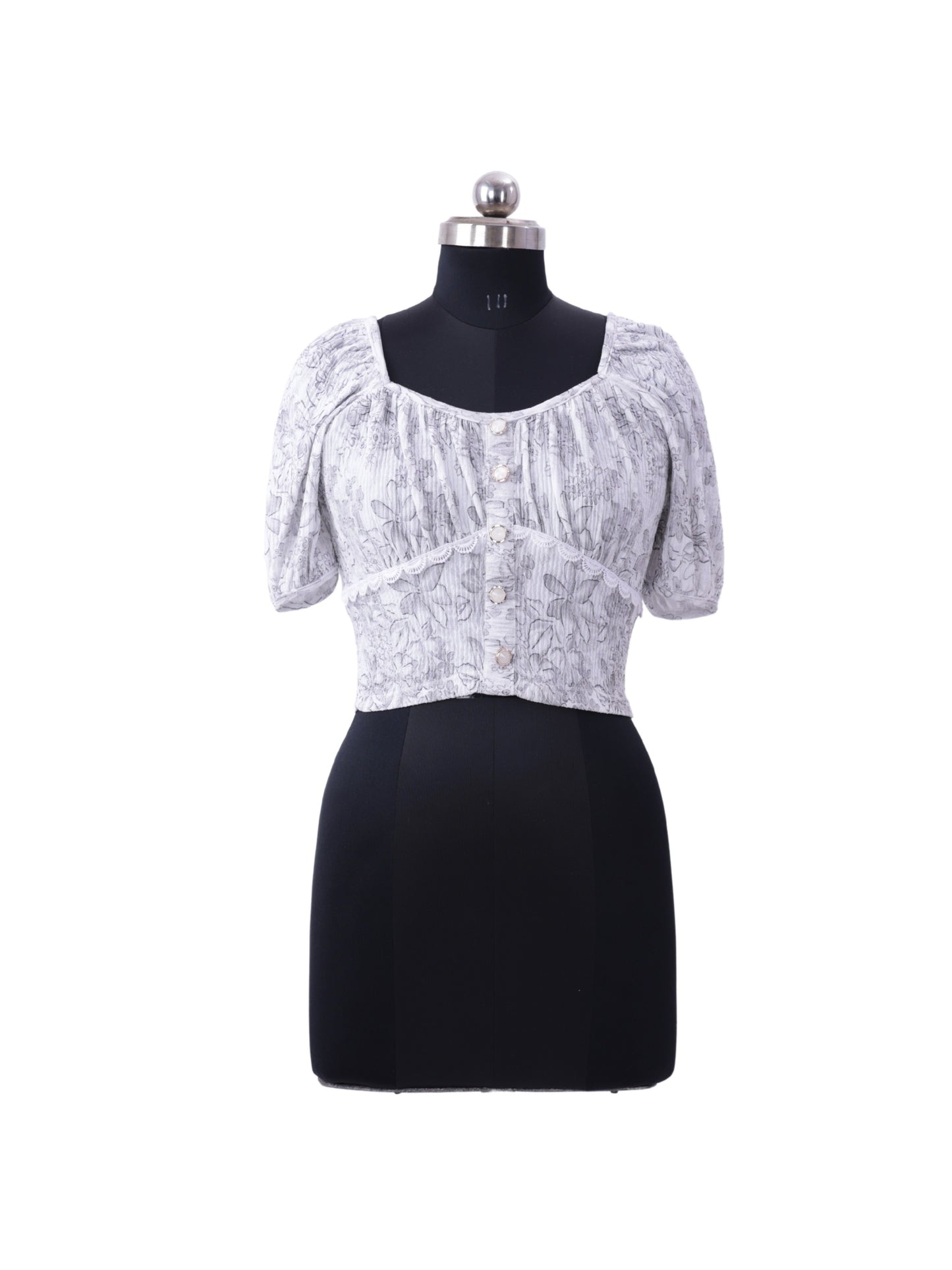 Grey Aesthetic Top For Women