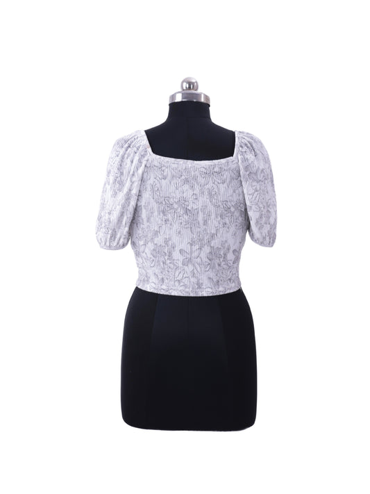 Grey Aesthetic Top For Women