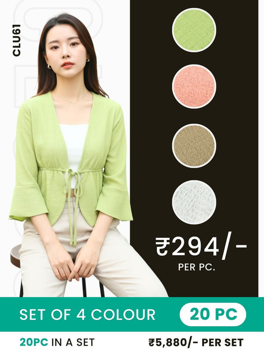 Clobulk Women Top (Set of 20 Pc- 4 Colour)- ₹294/ per pc