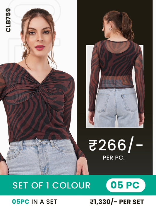 Clobulk Women Top (Set of 5 Pc)- ₹266/per pc