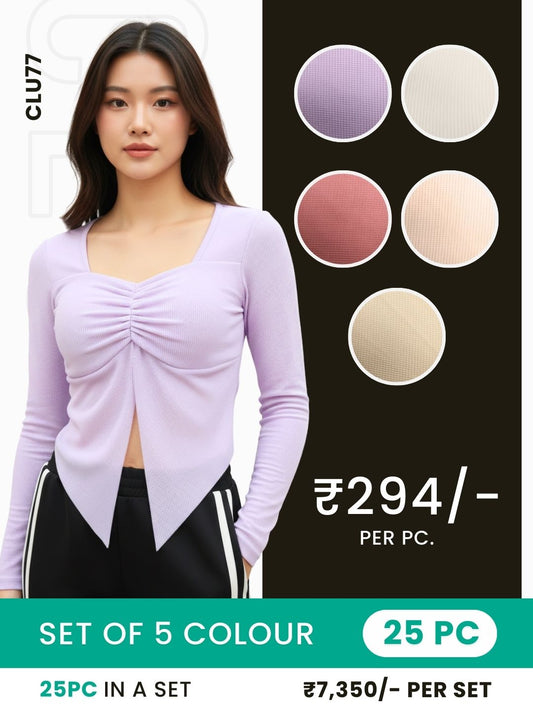 Clobulk Women Top (Set of 25 Pc- 5 Colour)- ₹294/ per pc