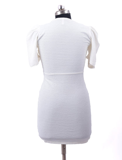 White Cute Short Dress For Women
