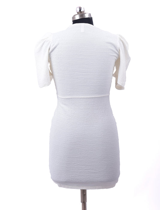 White Cute Short Dress For Women