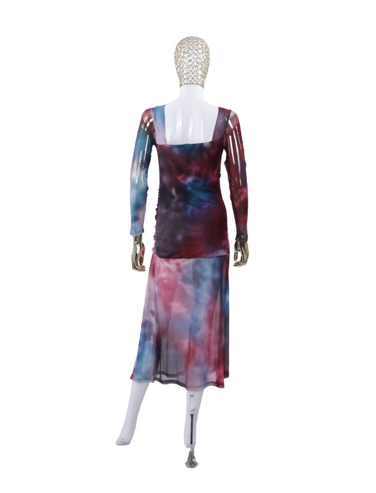 Rainbow Long Dress For Womens