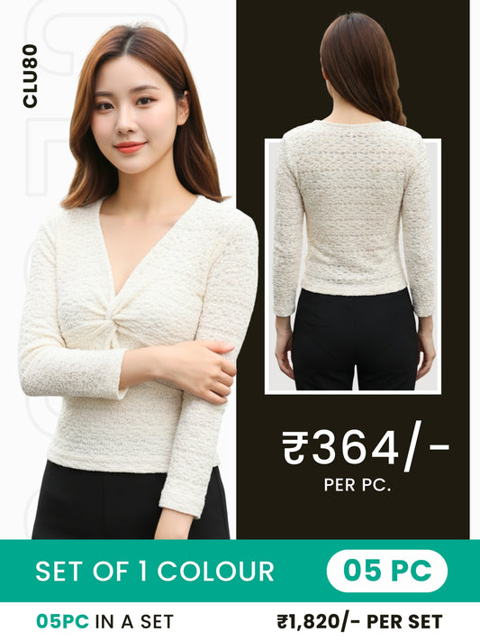 Clobulk Women Top (Set of 5 Pc- 1 Colour)- ₹364/ per pc