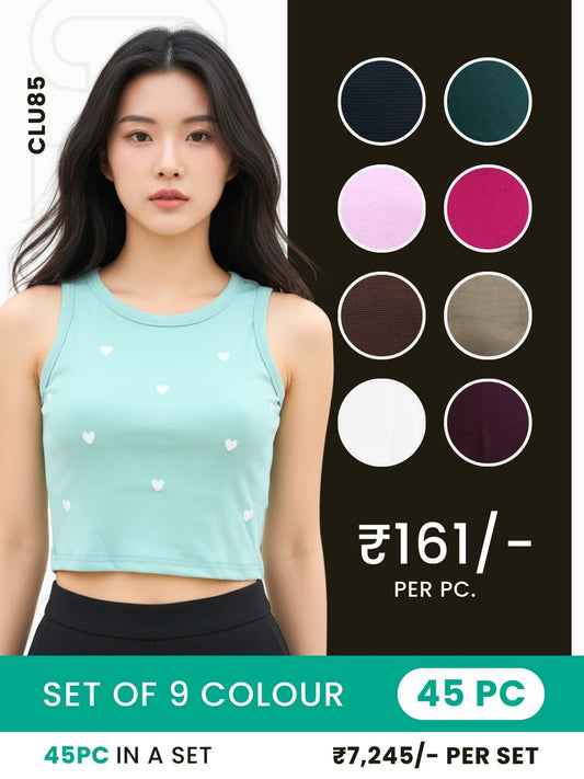 Clobulk Women Top (Set of 45 Pc- 9 Colour)- ₹161/ per pc