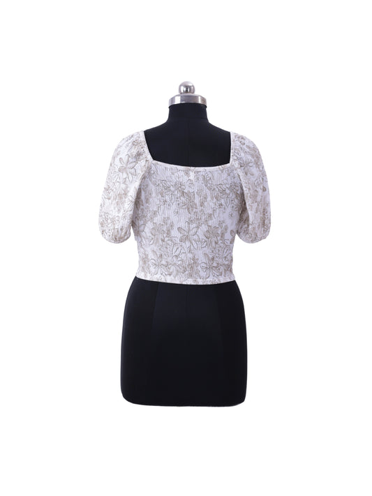Beige Aesthetic Top For Womens