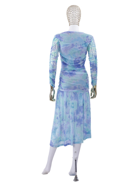 Blue Long Dress For Womens