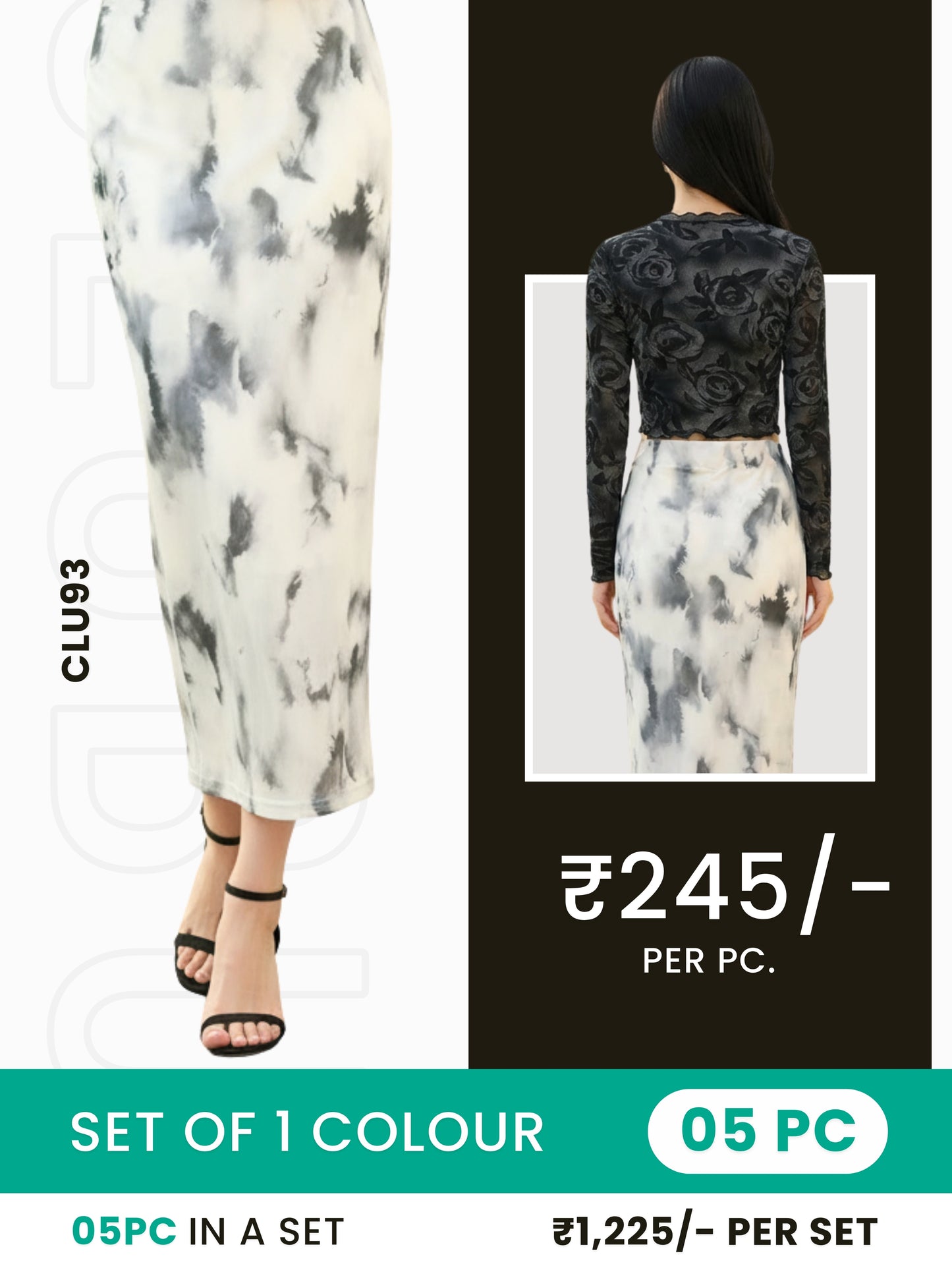 Clobulk Women Skirt (Set of 5 Pc- 1 Colour)- ₹245/ per pc