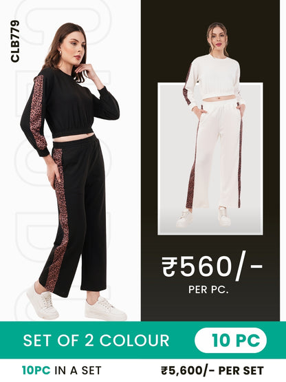 Clobulk Women Co-ord Set Set (Set of 10PC - 2 Colour)- ₹560/ per pc