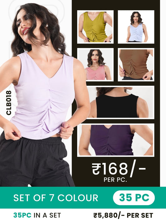 Clobulk Women Top (Set of 35Pc - 7 Colours)- ₹168/ per pc