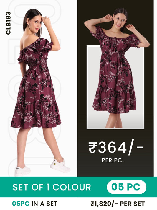 Clobulk Women Dress(Set of 5 Pc)- ₹364/ per pc