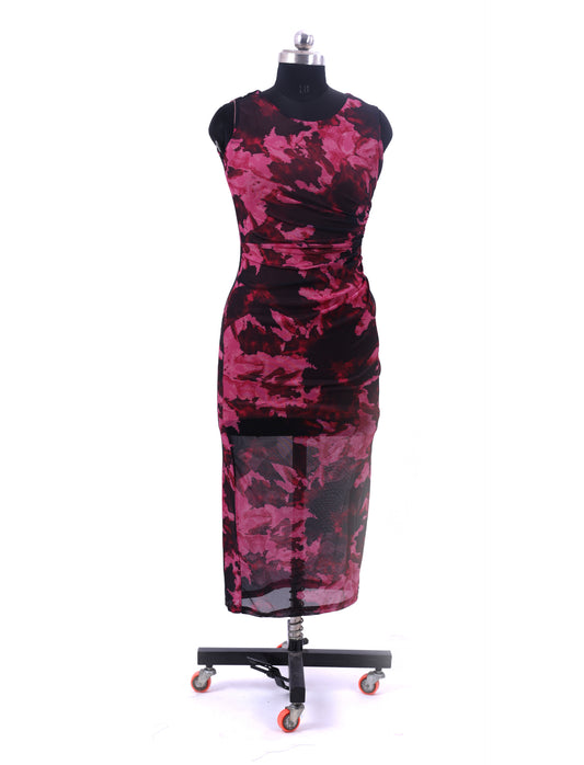 Red Party Wear One Piece Dress For Women
