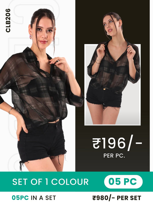Clobulk Women Shirt (Set of 5 Pc)- ₹196/ per pc