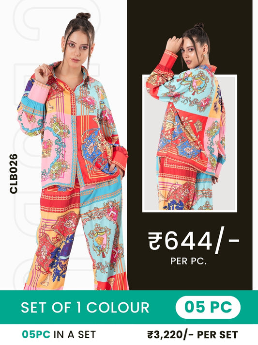 Clobulk Women Co-ord Set (Set of 5 Pc)- ₹644/ per pc