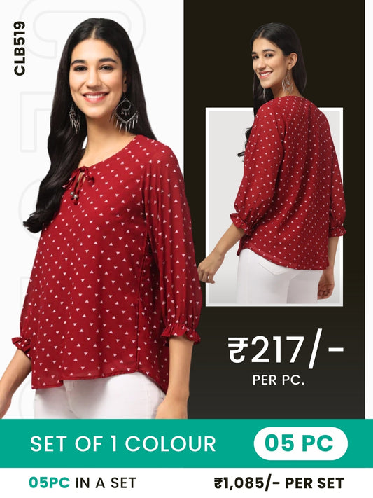 Clobulk Women Top (Set of 5 Pc)- ₹217/ per pc