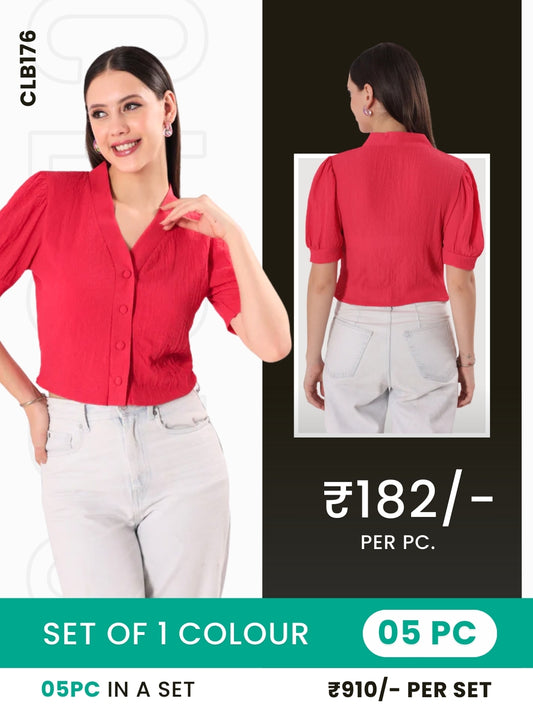 Clobulk Women Top (Set of 5 Pc)- ₹182/ per pc