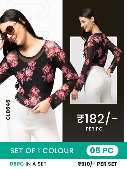 Clobulk Women Top (Set of 5 Pc)- ₹182/ per pc