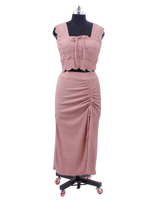 Pink Party Wear Co ord Set For Womens