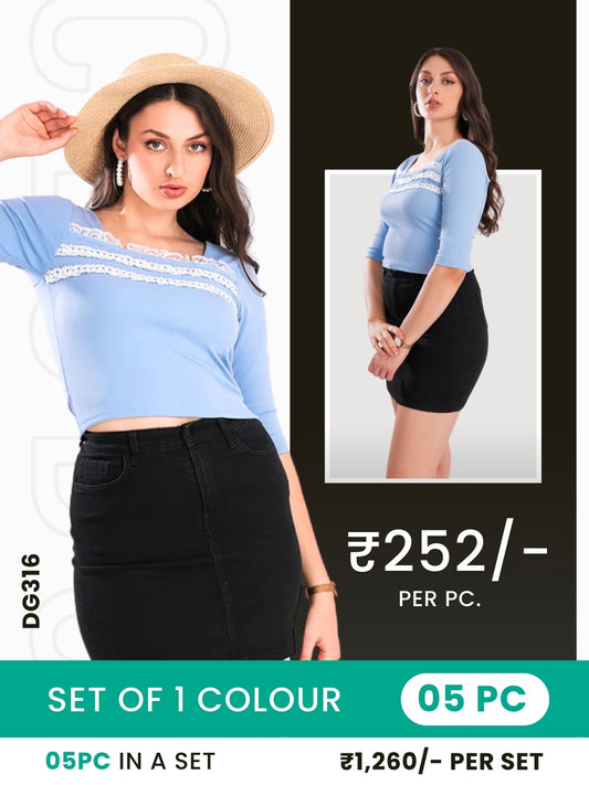 Clobulk Women Top (Set of 5 Pc)- ₹252/ per pc