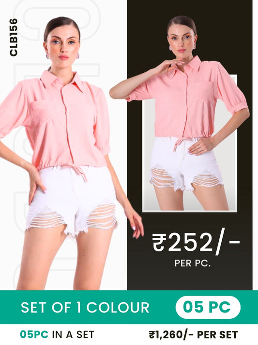 Clobulk Women Shirt (Set of 5 Pc)- ₹252/ per pc