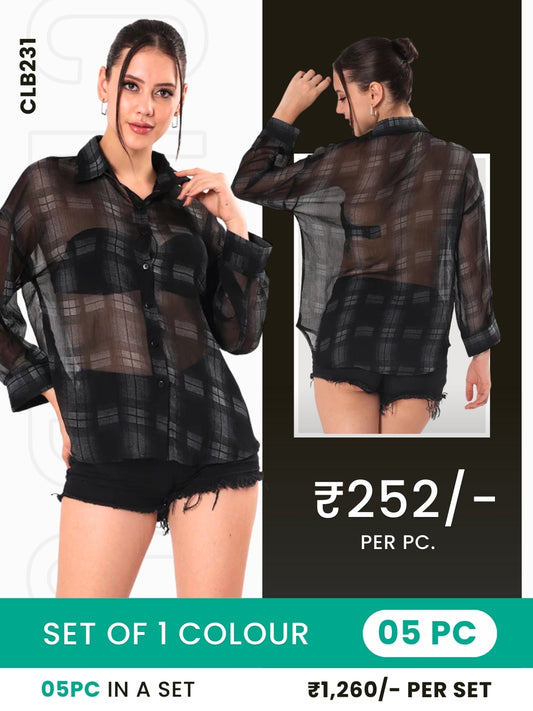 Clobulk Women Shirt (Set of 5 Pc)- ₹252/ per pc